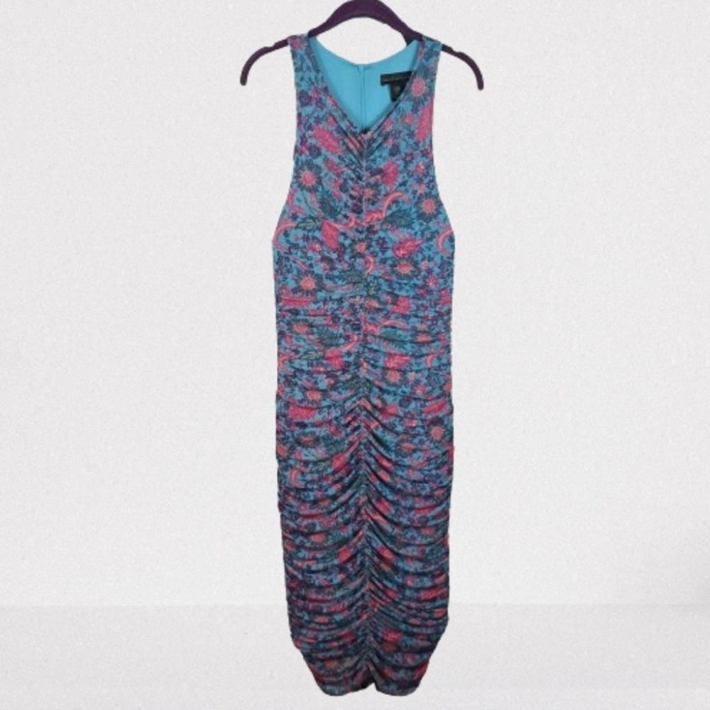 House of Harlow 1960 - Floral Pink and Blue Midi Tank Dress - Picture 4 of 14